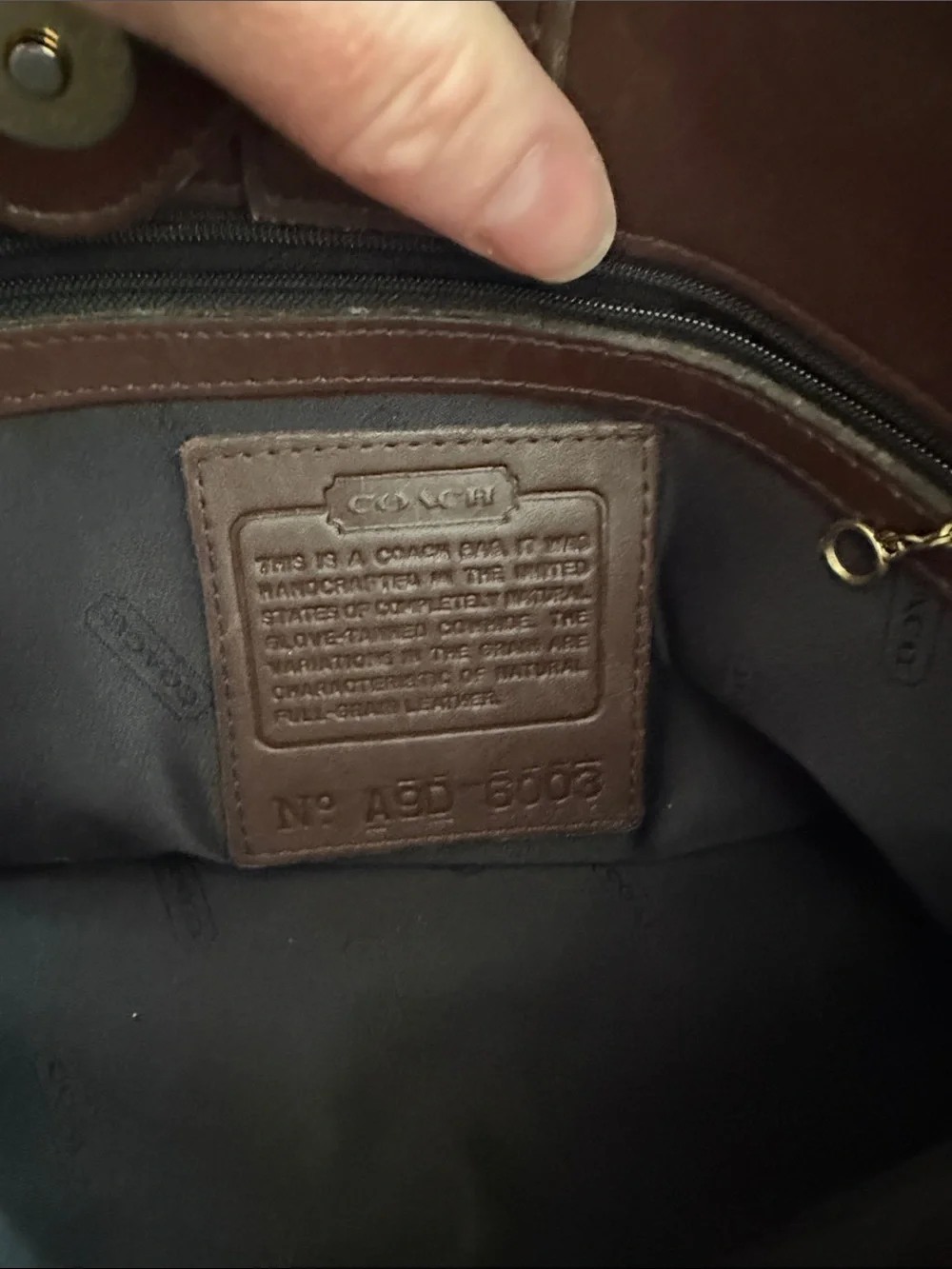 Coach Brown Leather Chelsea Shoulder Bag with Gold Hardware